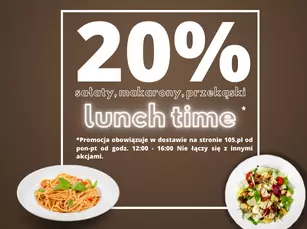 Promocja 20% lunch time