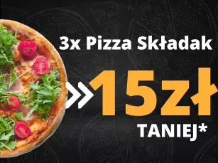 Promocja 3x pizza składak