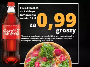 Promocja Cola 0,85l za 99 gr