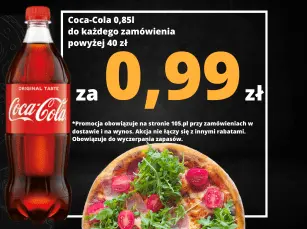 Promocja Coca cola 850ml za 99gr