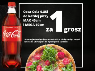 Promocja Cola 0,85l za 1 grosz