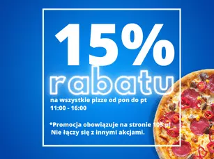Promocja 15% pizze